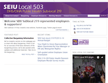 Tablet Screenshot of local219.seiu503.org